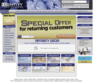 Tablet Screenshot of identitychecks.com